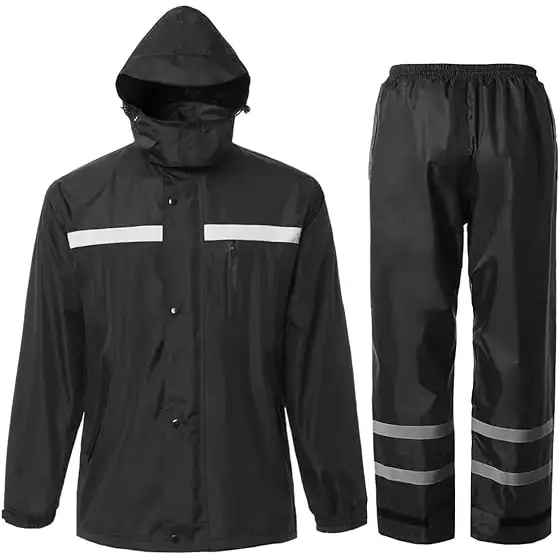 SaphiRose Men Rain Suit High Visibility Reflective - 1